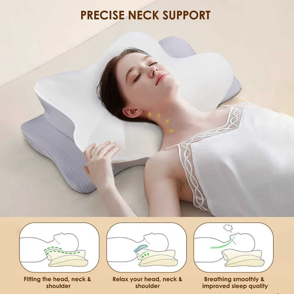 Sorevo* Neck Therapy Pillow - Pain Relief Memory Foam Pillow