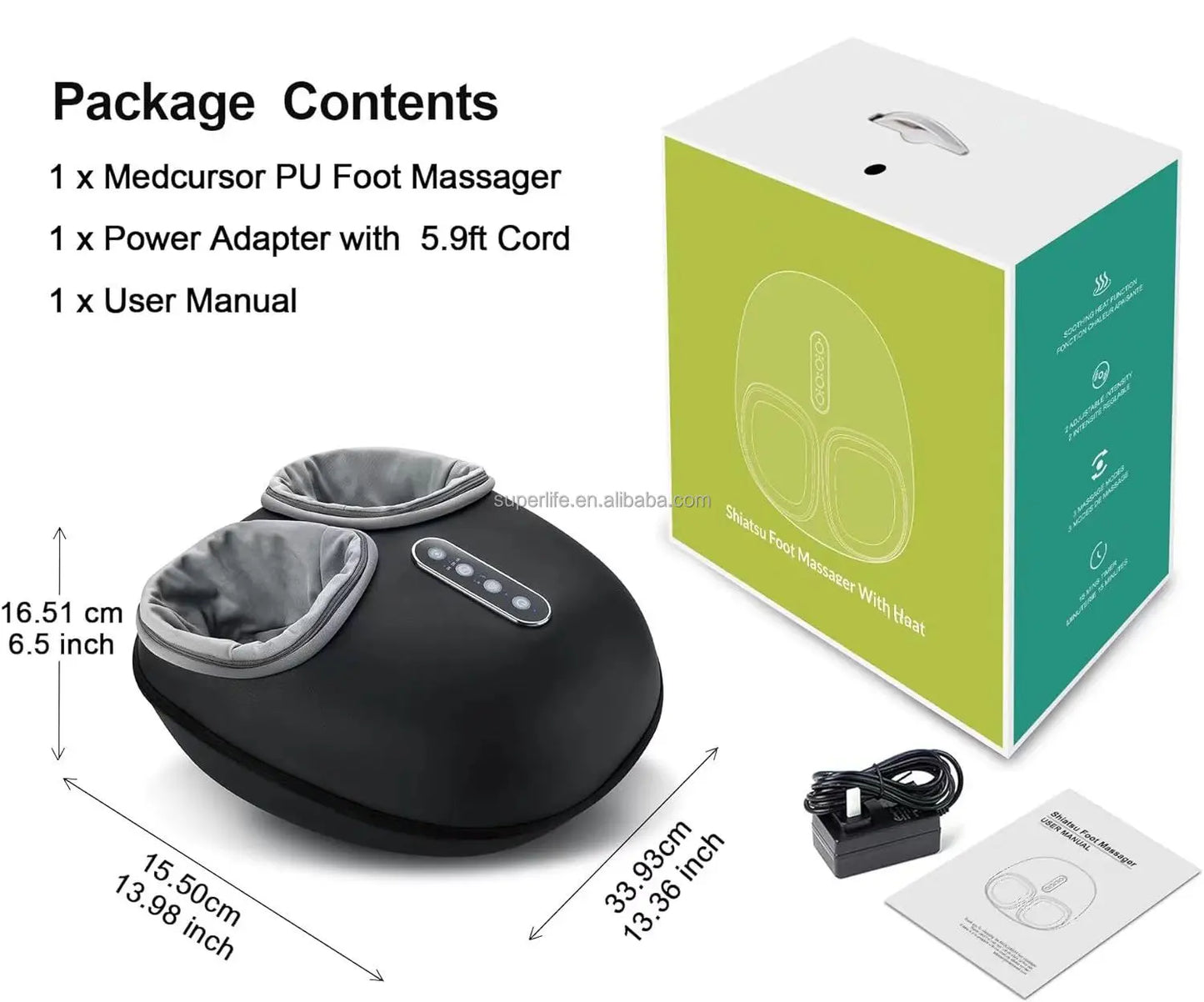 Sorevo* Heated Shiatsu Foot Massager