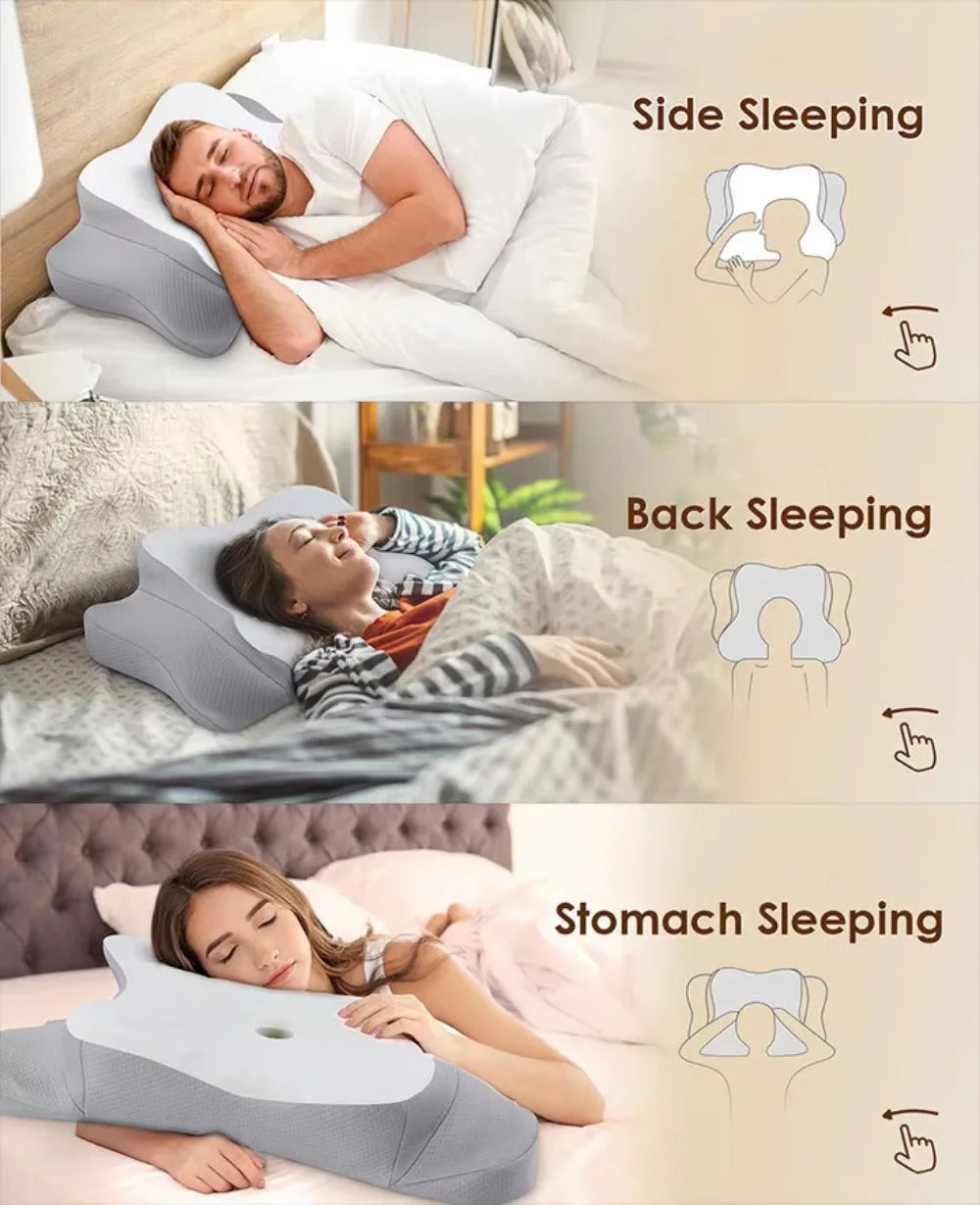 Sorevo* Neck Therapy Pillow - Pain Relief Memory Foam Pillow