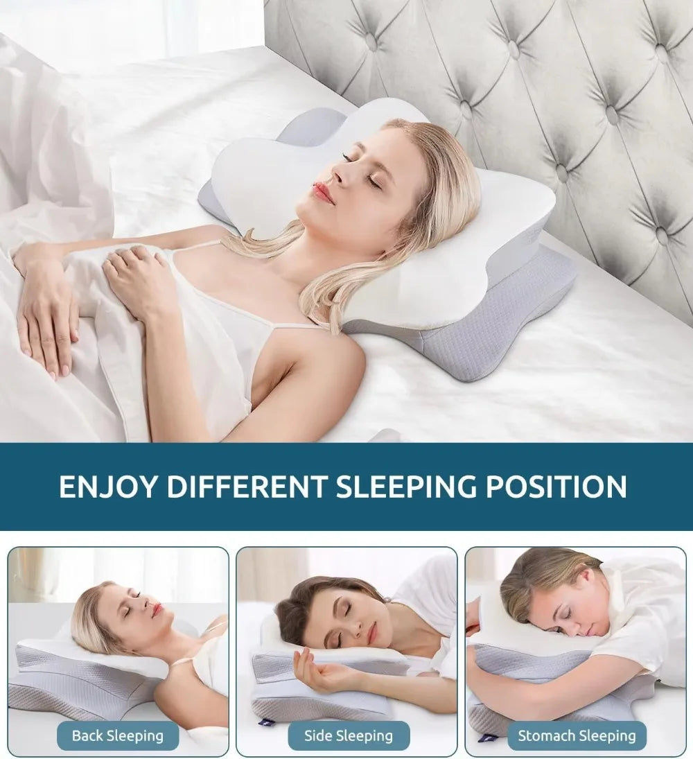 Sorevo* Neck Therapy Pillow - Pain Relief Memory Foam Pillow