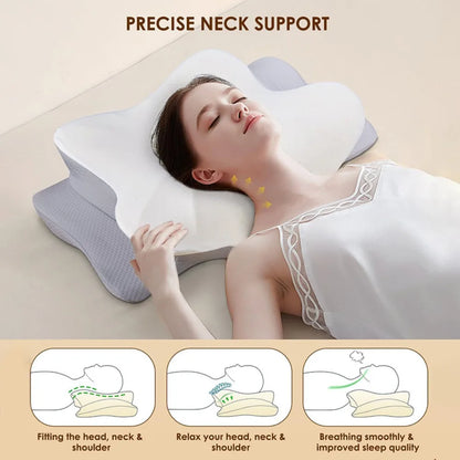 Sorevo* Neck Therapy Pillow - Pain Relief Memory Foam Pillow