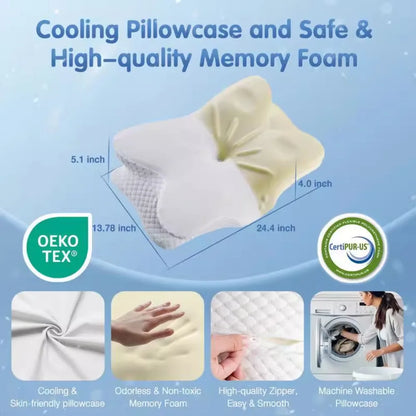 Sorevo* Neck Therapy Pillow - Pain Relief Memory Foam Pillow