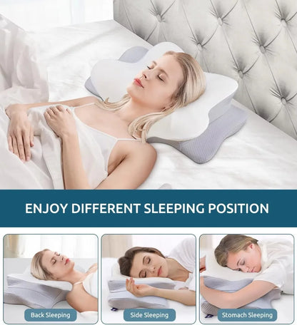 Sorevo* Neck Therapy Pillow - Pain Relief Memory Foam Pillow